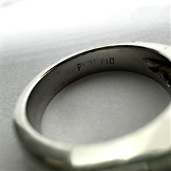 14K 585 White Gold 6.8G 0.26ctw Diamond Cluster Ring Size: 3.5!